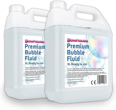The Glowhouse Premium 5 Litre Bubble Fluid for Bubbles Party Ready 10 Litre