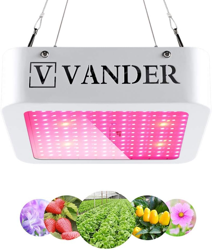 LED Grow Plant Light - Vander Life HFS006F 600W 2018 Newest Dual-Chip Spectrum IR UV Growing Lamp for Greenhouse Tents Hydroponic Indoor Plants Veg and Flower,2 Years Warranty