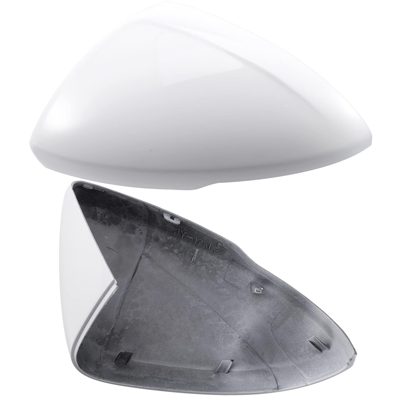 Photo 1 of TOP-VIGOR Compatible with Chevrolet Cruze 2017 2018 2019, 1pcs Driver Side Mirror Cover Replacement – White Mirror Cap for Left Side, Exterior Rearview Mirror Trim