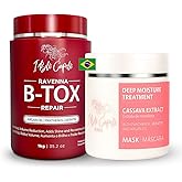 I Belli Capelli Ravenna B-tox Repair Kit - Hair Treatment & Argan Oil Mask 500g, Formaldehyde-Free, Anti-Frizz, Volume Reduction (Pack of 2)