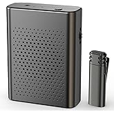 Wireless Voice Amplifier with Wireless Lavalier Microphone, PA System, Portable Speaker and Cordless Omnidirectional Microphone for Teachers, Streaming, Classroom, Lecture, Conference, Yoga, Outdoor