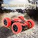 RC Stunt Car Toy, Eholder Remote Control Car 2.4Ghz 4WD 360 Rotating Off Road Vehicles, Double Sided USB Rechargeable Red RC Cars for Boys 6 7 8 9 10 11 12 Years Old Kids Birthday Gifts