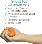 Vive Therapy Putty - 6 Count Hand Grip Strength, Stress Relief Tool view 5