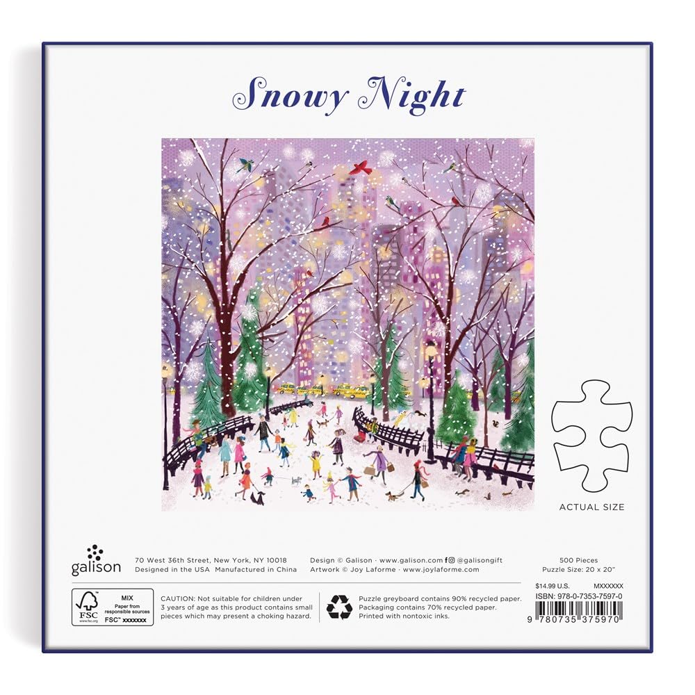 Galison Snowy Night 500 Piece Puzzle from Galison - 20