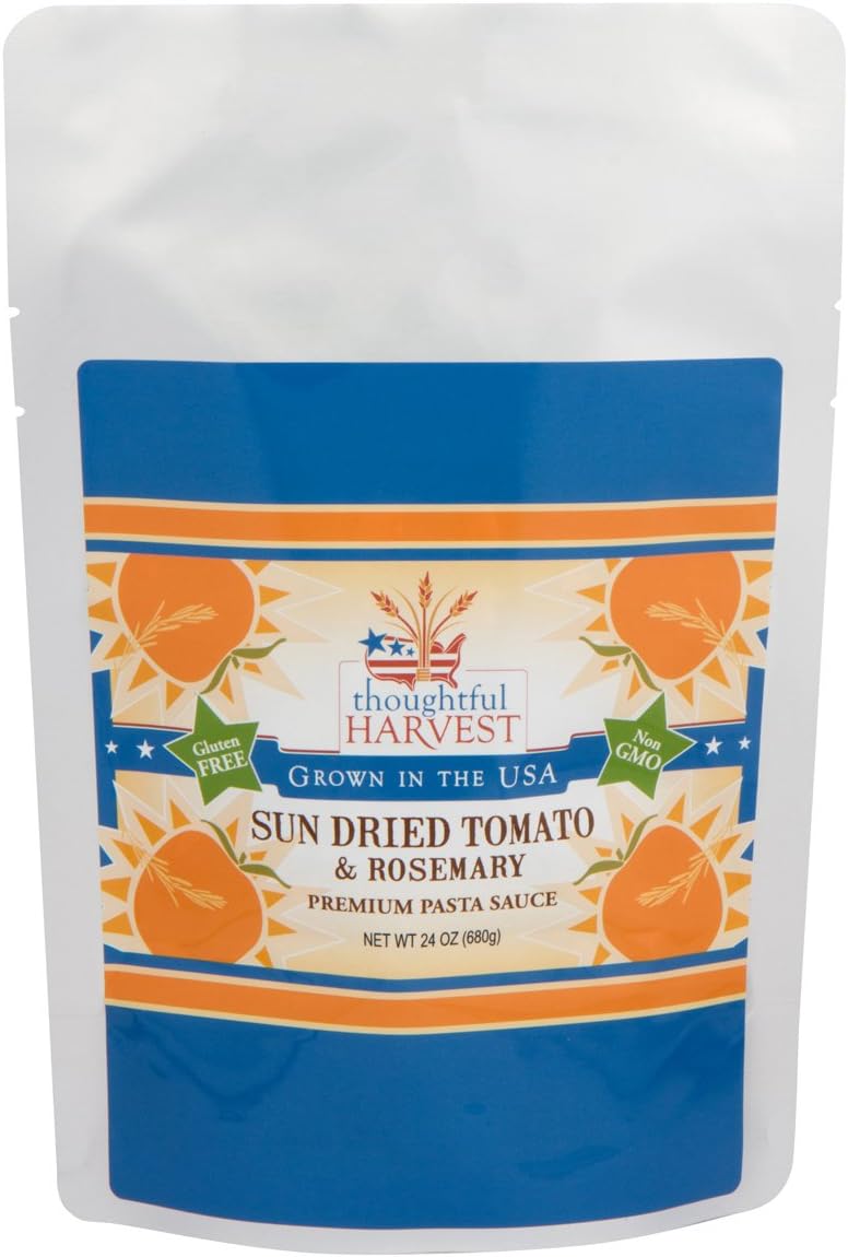 Pasta Sauce by Thoughtful Harvest-Sun Dried Tomato & Rosemary, 3-24 oz Pouches