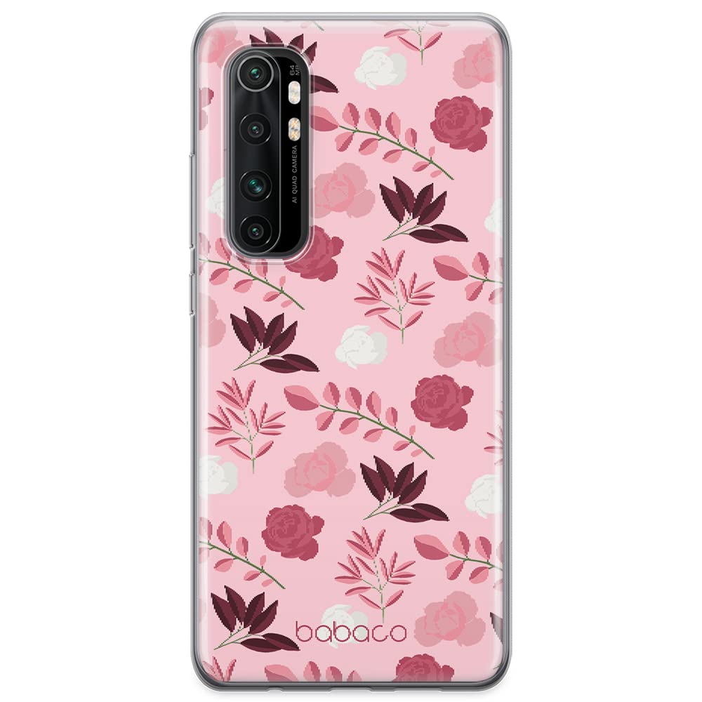 Babaco ERT GROUP mobile phone case for Xiaomi MI NOTE 10 Lite original and officially Licensed pattern Flowers 020 optimally adapted to the shape of the mobile phone, case made of TPU