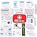 First Aid Kit (130 Pieces), GRM FDA Approved Compact Emergency Survival Kit with Waterproof Bag for Home, School, Office, Car, Travel, Sports, Hiking