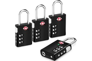 LUGGEX Luggage Lock, TSA Locks for Luggage, Luggage Locks TSA Approved, Combination Lock, One-Button Reset & Cut Resistant (B
