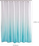 Furlinic Shower Curtain 78x78 Inch Mould Proof Polyester White Turquoise 12 view 6