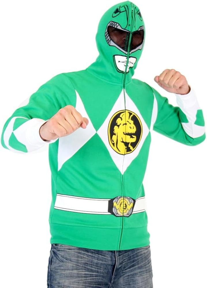 power rangers zip up hoodie