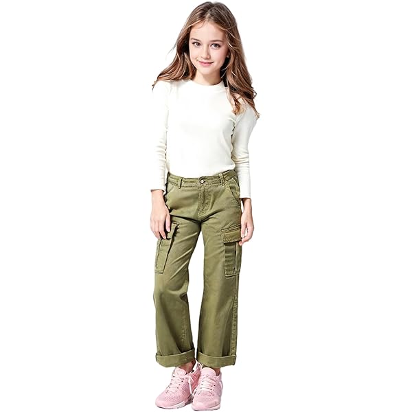 【X-girl】VELOUR CARGO PANTS Me And My Girls Canvas - Cargo Trousers for Girls (10-16