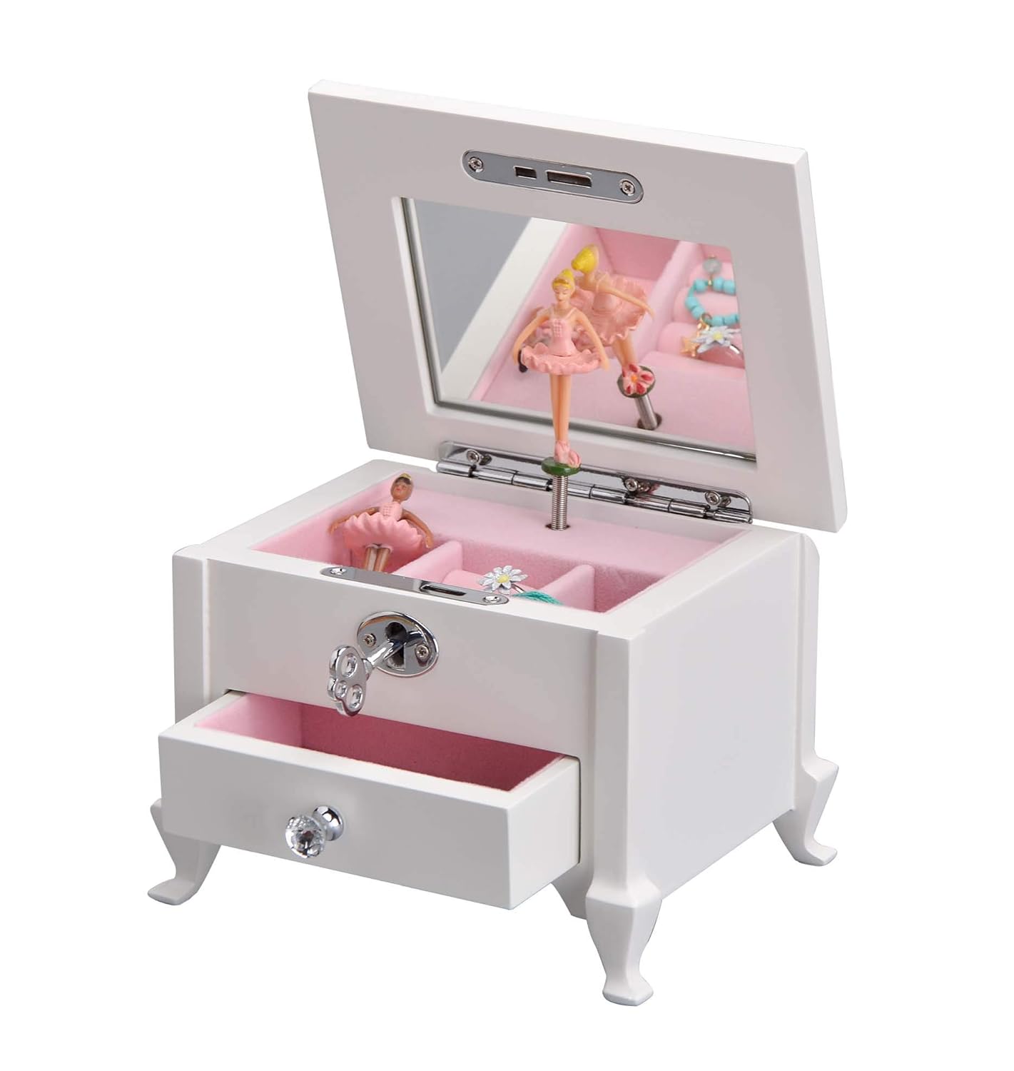 Wind Up Music The Nutcracker Small/White Art Lins Natalie Ballerina