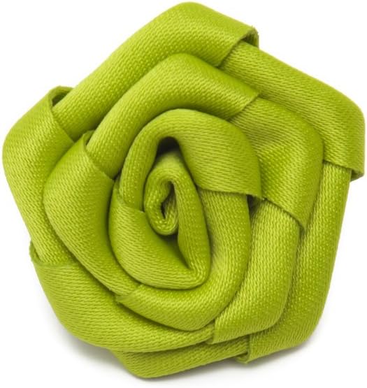 Jacob Alexander Satin Open Rose Lapel Flower Boutonniere