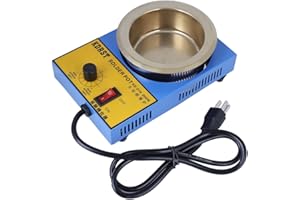 300W 100mm Solder Pot Solder Pot Soldering Desoldering Bath Plate 800g Capacity 200~450℃ (110V US Plug)