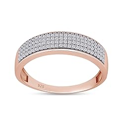 Men's Wedding Band Ring with Round Lab Created