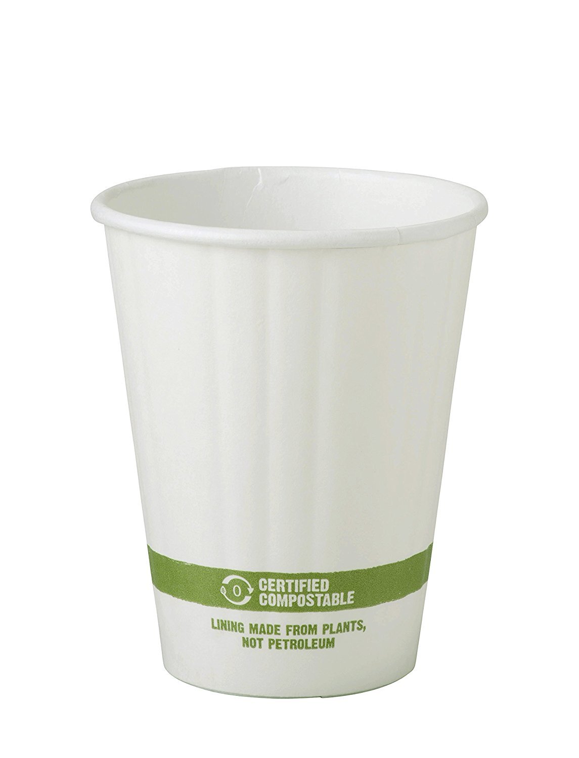 100% Compostable Cups by World Centric, Made from FSC Mix Paper, Hot Cups, 8 oz, White (Pack of 1000