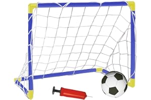 Brinquedo Futebol Kit Mini Trave Golzinho Infantil com Bola e Bomba Jogo Chute a Gol