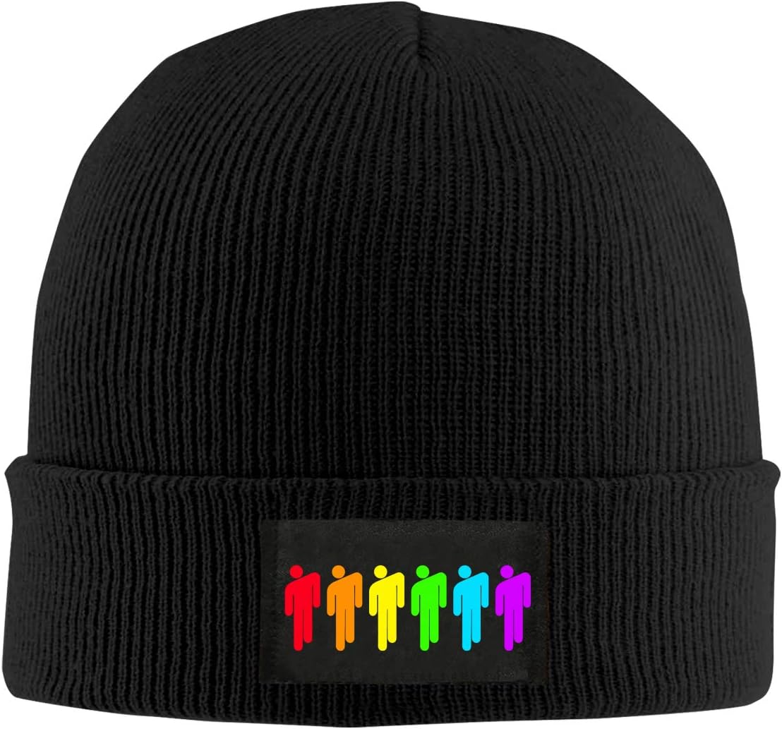 Billie E-ilish Knitted Hat for Men&Women Winter Warm Cap Black