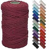 NOANTA Wine Red Macrame Cord 5mm x