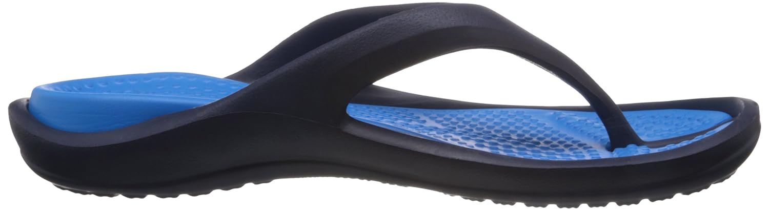 crocs unisex athens ii navy ocean flip flops and house slippers