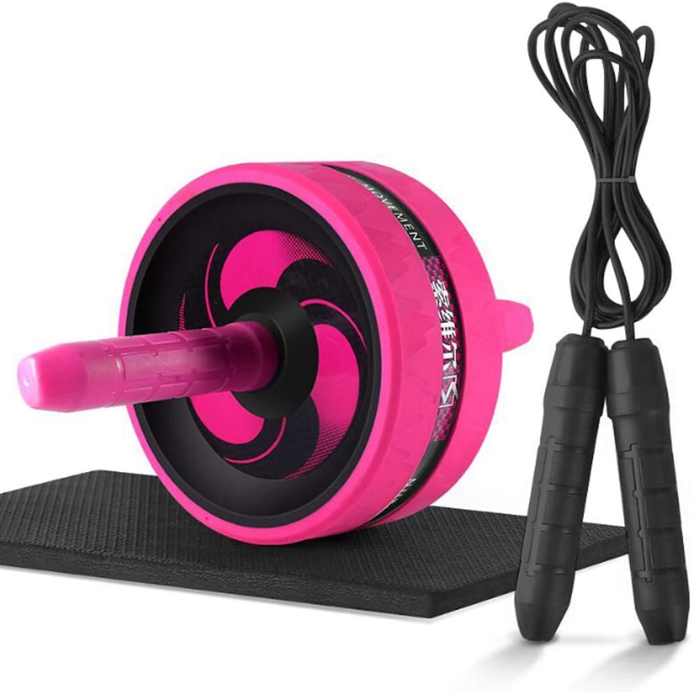 XTSP SHOP Luxury Abdominal Wheel Fitness Wheel, Silent Abdominal Muscle Wheel Fitness Equipment, with Skipping Rope, Sports Giant Wheel Exercise Abdominal Muscle Roller to Reduce Stomach