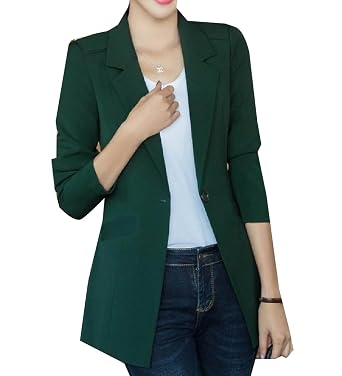 Amazon Angelspace 女性事務所ロングスリーブスリムフィット1つ