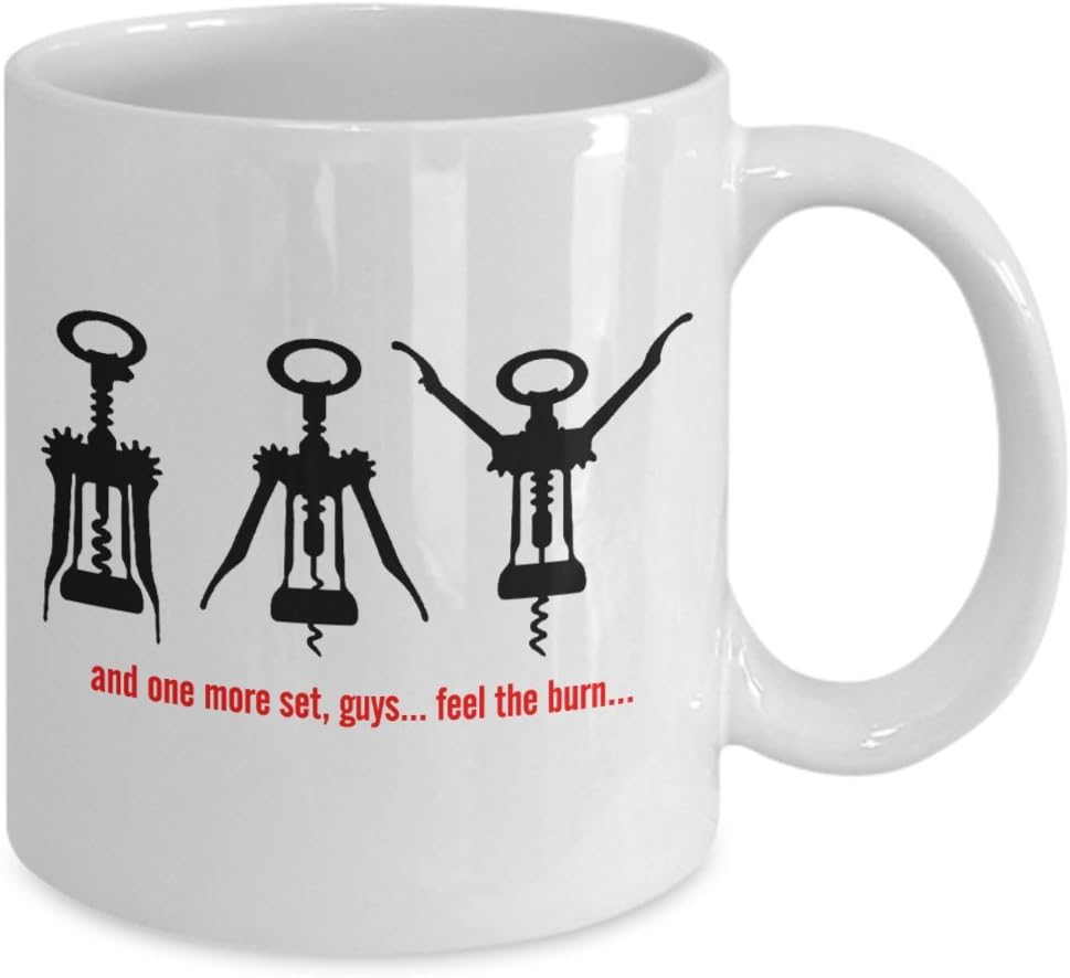 Corkscrews At The Gym - Funny Coffee Mug - Great Gift For Gym, Exercise