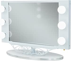 Amazon.com: White Vanity Girl Starlet Lighted Vanity ...