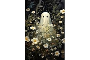 SOTYIOO Halloween Diamond Art Kits for Adults. Halloween Diamond Painting kit for Adults Flowers Ghost Full Drill Round Gem Art 5D Diamond Dots Suitable Home Wall Decor 12x16inch