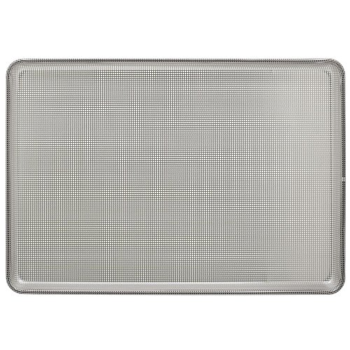 HUBERT Glaze Coated Aluminum Perforated Bun Pan Sheet Ban 16 Gauge - 26