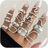 HUASAI Chunky Gold Rings for Women Statement Stackable Knuckle Thumb Ring Trendy Jewelry Gift 2025