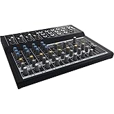 Mackie Mix Series Mix12FX 12-Channel Compact Mixer with Effects, Black