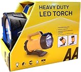 AA AA3881 Heavy Duty LED Torch 180m Beam 120 Lumens Weatherproof Batteries Incl. view 2