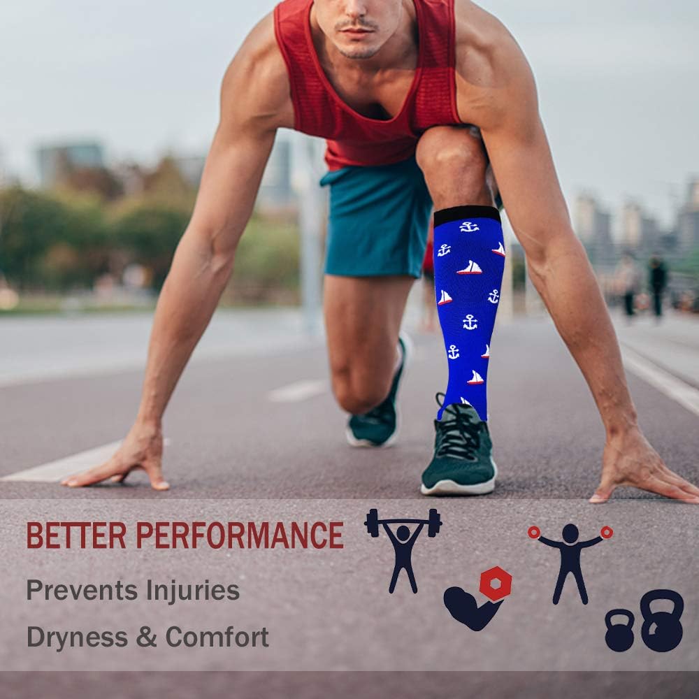 Compression Socks Women & Men 20-30mmHg - Best Support for Running,Sports,Hiking,Flight Travel,Circulation: Clothing