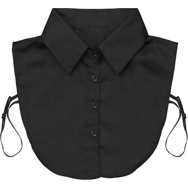Fausses Manchettes Détachables Surakey - Plissées, Mousseline - Noir/blanc, Pour Chemisier Ou Robe