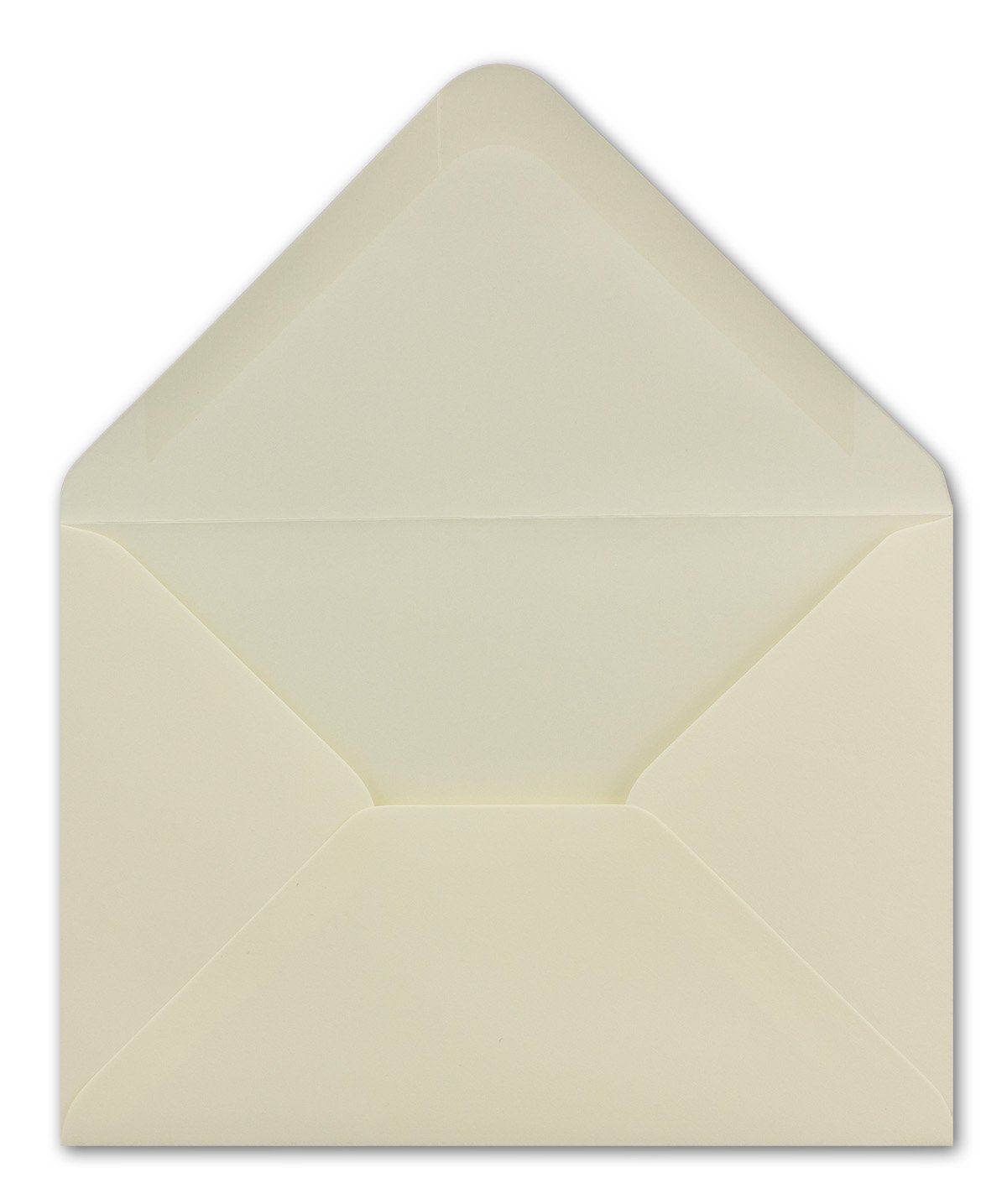 Pack of 50 DIN C6 Envelopes Cream 11.4 x 16.2 cm 100 g/m² Wet Adhesive Letter Sleeves Without Window for Invitations from Your Glüxx-Agent