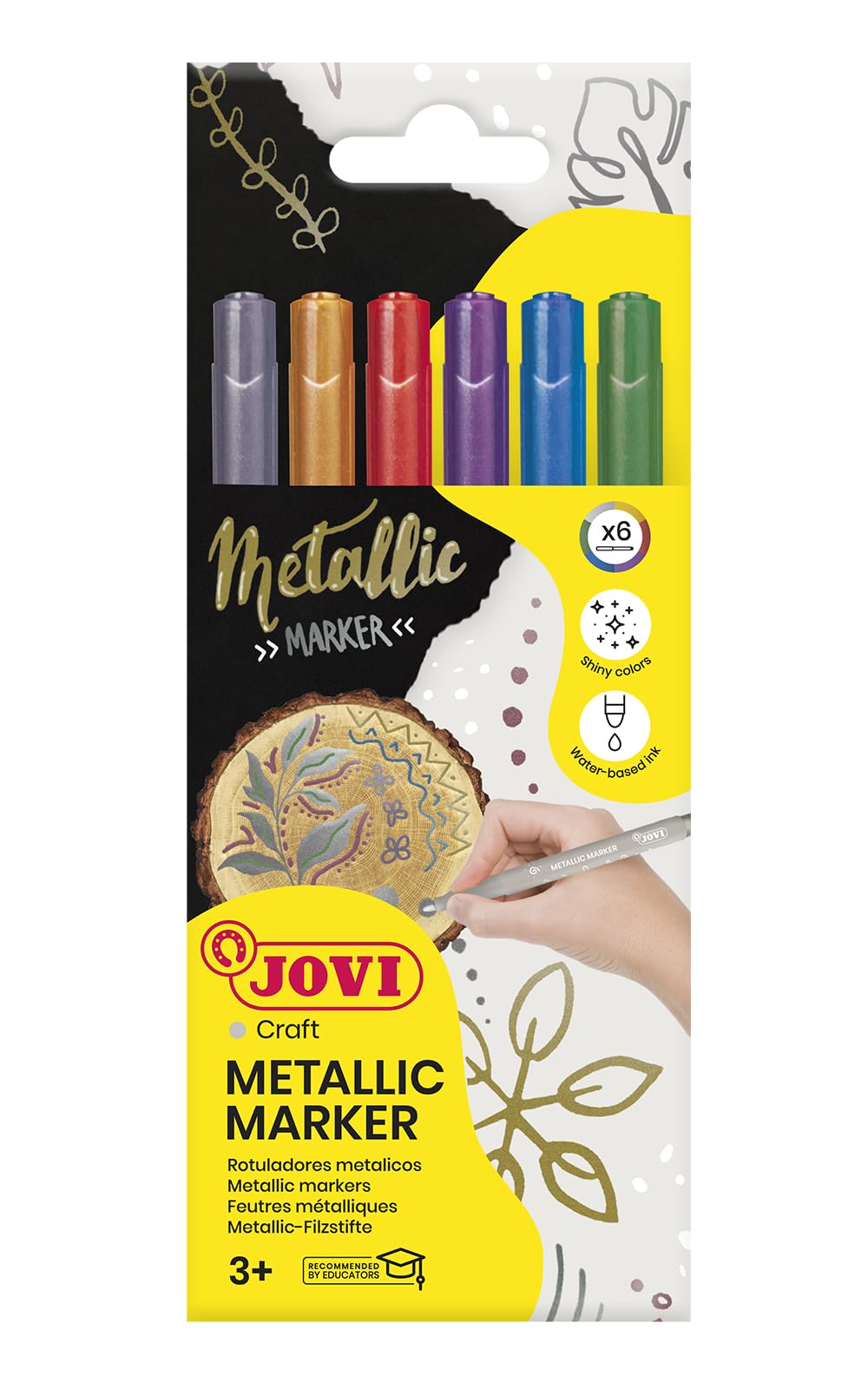 Jovi Decor Metallicmarker (6er Set) sortiert im Kartonetui