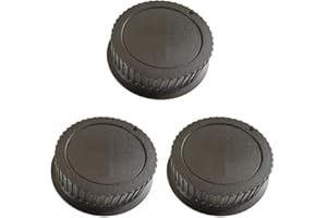 3pc Rear Lens Cap Cover Compatible with Canon EF EF-S Mount Lens for Camera EOS 850D 800D 600D 550D 500D 450D 400D 250D 9000D