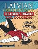 Latvian Children's Book: Gulliver's Travels for Coloring by Timothy Dyson
