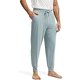GYS Men's Pajama Pants Bamboo Viscose Soft Joggers Sleep Bottoms with Drawstring and Pockets