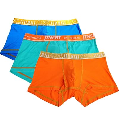 JINSHI Men's Bamboo Boxer Briefs – Soft, Breathable Trunks With Short Leg