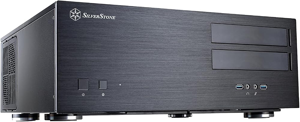 SilverStone Grandia GD08B HTPC ATX Computer Case Black Silent High Airflow