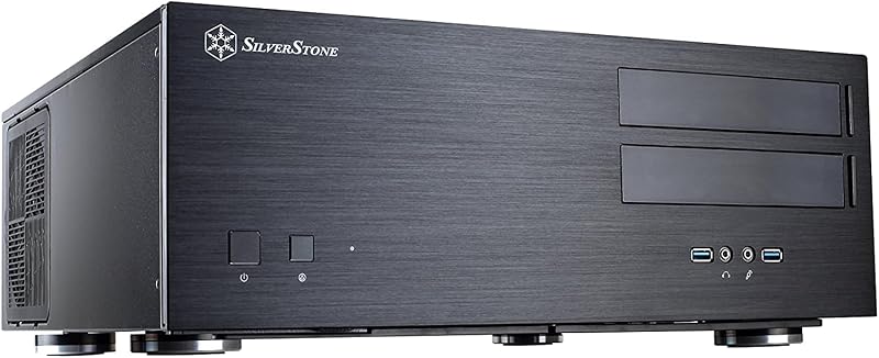 SilverStone Grandia GD08B HTPC ATX Computer Case Black Silent High Airflow
