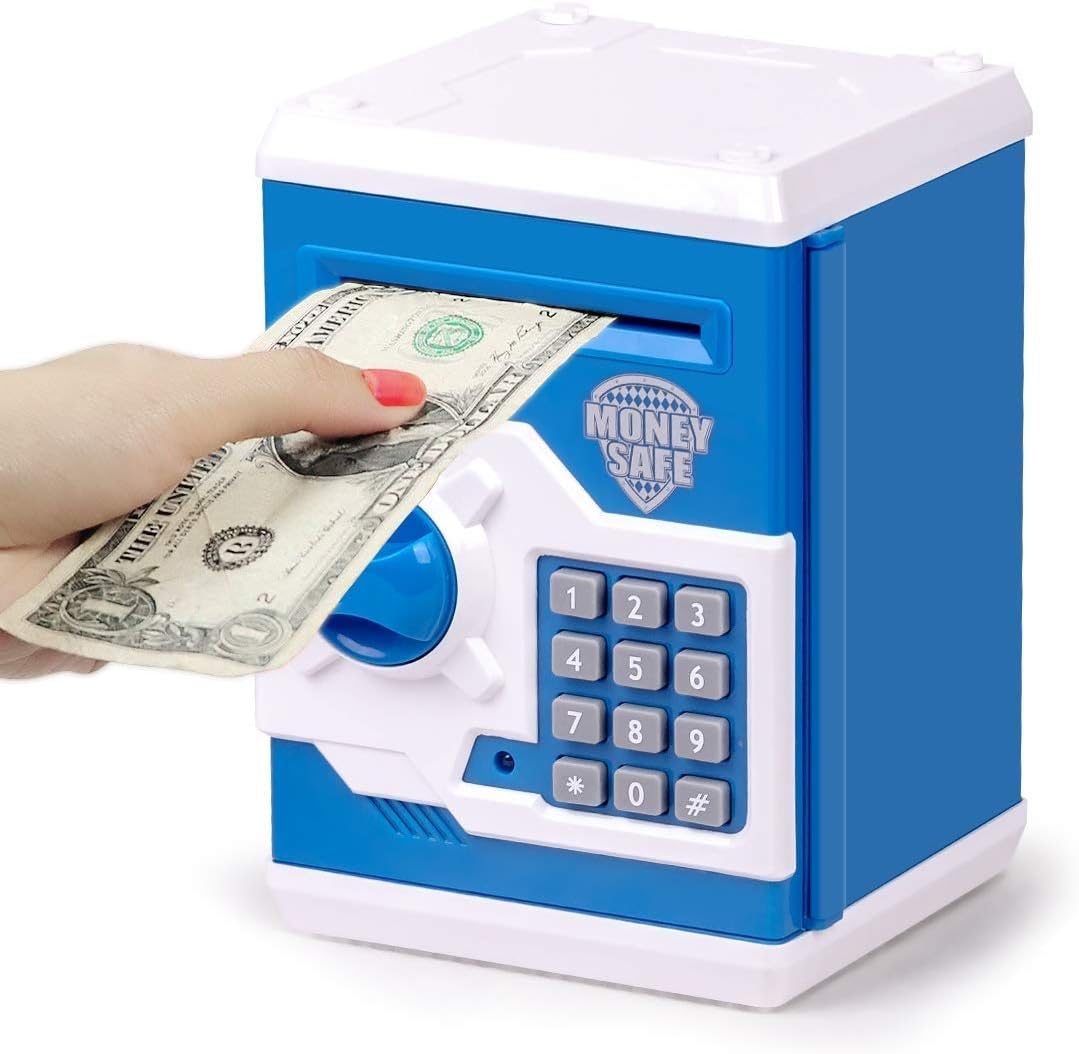 Kids Money Bank Locks Smart Voice Prompt Money Box Gift For Children