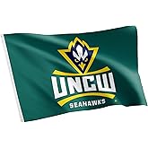 Desert Cactus University of North Carolina Wilmington UNCW Flag - 3 x 5 Feet Seahawks Banner, Indoor/Outdoor Durable Fabric, 100% Polyester Design (Style 1)