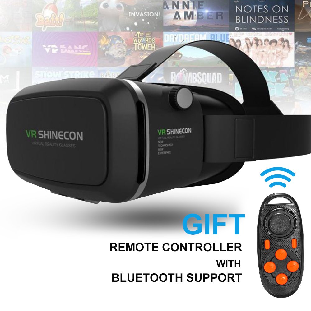 XCSOURCE 3D VR Casque Lunettes Réalité Virtuelle Gamepad Video VR Box Google Carton Bluetooth AC304