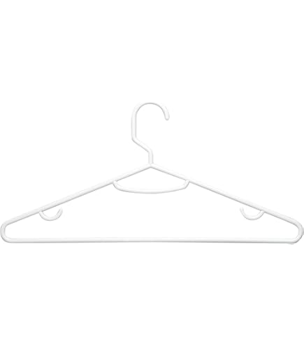Amazon.com: Honey-Can-Do HNG-01523 White Plastic Hangers 15-ct