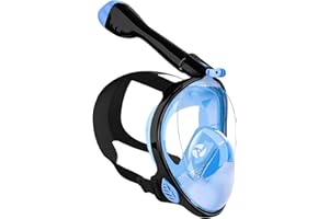 Powerole Full face Ventilation Tube mask for Adults,Using The Latest Dry top System,180 Degree Panoramic Diving Equipment,Equipped with a Camera,Breathing Safety,Leak Proof and Fog Proof…