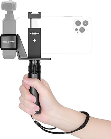 Amazon Insomov Dji Pocket 2 Osmo Pocket用ホルダーセットiphone 12promax用 Android用スマホホルダー Osmo Pocket 2 Dji Osmo Pocket 用ホルダークリップ アルミ携帯電話ホルダー ミニ三脚スタンド コールドシュー付き Dji Osmo Pocket 2写真撮影ビデオ用