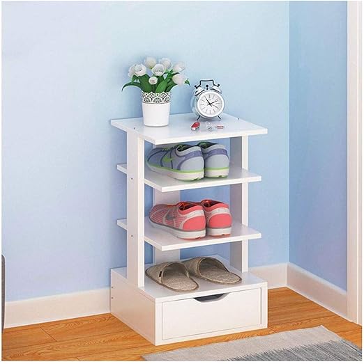 GAXQFEI Zapatero Zapatero alto Estante ajustable Puerta de